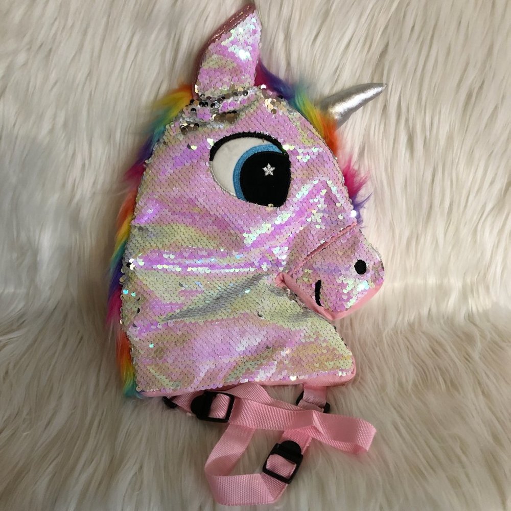 Olivia Miller Sequin Unicorn Backpack